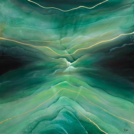 Peinture Jungle minérale par Baroni Victor | Tableau Abstrait Acrylique minimaliste