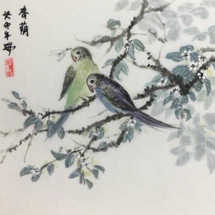 Peinture Ombre printanière  par Amblard Rui | Tableau Figuratif Aquarelle Animaux, Paysages