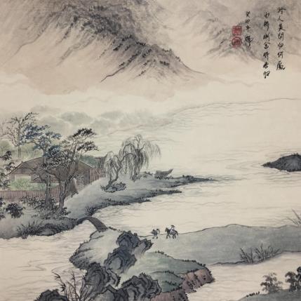 Peinture Sortie au printemps  par Amblard Rui | Tableau Figuratif Aquarelle Nature, Paysages, Scènes de vie