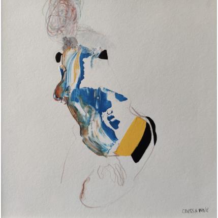 Painting A genoux by Cressanne | Painting Raw art Acrylic Nude, Pop icons