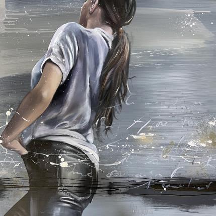 Peinture L'outre Noir par Desserle Cecile | Tableau Figuratif Huile