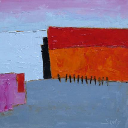 Peinture RANDONNEE par Shelley | Tableau Abstrait Huile