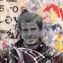 Painting BEBEL LE MAGNIFIQUE  by Nathy | Painting Pop-art Acrylic Pop icons