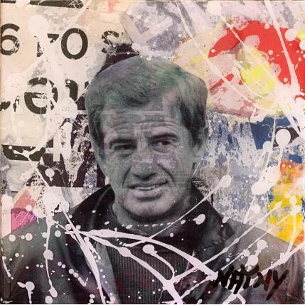 Peinture BEBEL LE MAGNIFIQUE  par Nathy | Tableau Pop-art Acrylique Icones Pop