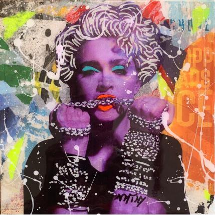 Painting MADONNA ENCHAINED by Nathy | Painting Pop-art Acrylic Pop icons