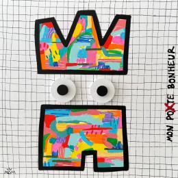 Peinture MON POTE par Mam | Tableau Pop-art Acrylique Icones Pop