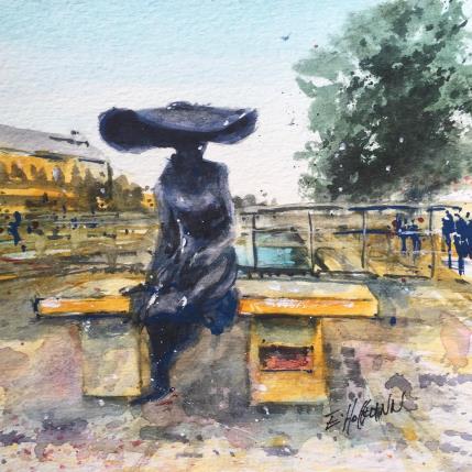 Peinture Troyes 143 Lili par Hoffmann Elisabeth | Tableau Figuratif Aquarelle Urbain