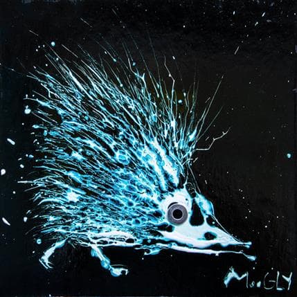 Peinture Autonomus par Moogly | Tableau Art Singulier Acrylique animaux