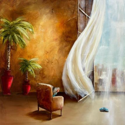 Peinture Au soleil par Vinnie | Tableau Figuratif Huile