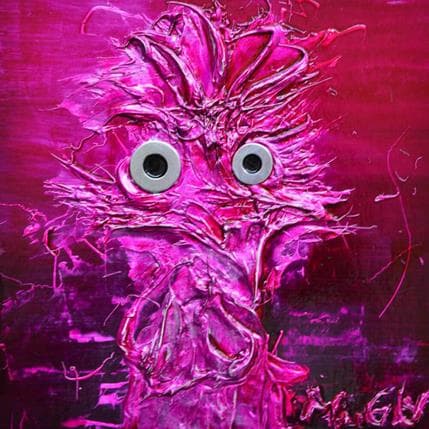 Painting Cocoricus by Moogly | Painting Raw art Acrylic Animals