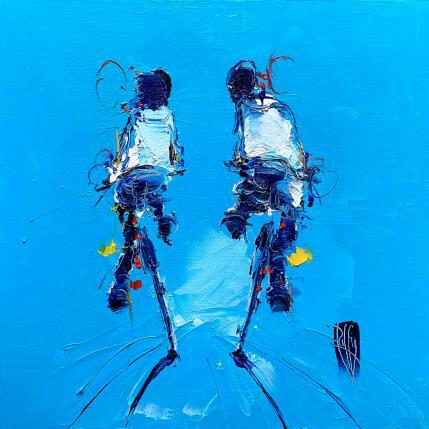 Painting Une histoire simple by Raffin Christian | Painting Figurative Acrylic, Oil Life style