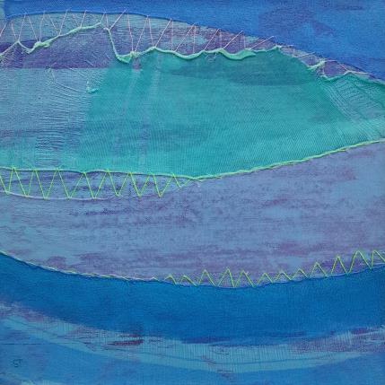 Painting Azur n°1 by Settimia Taroux | Painting Abstract Minimalist