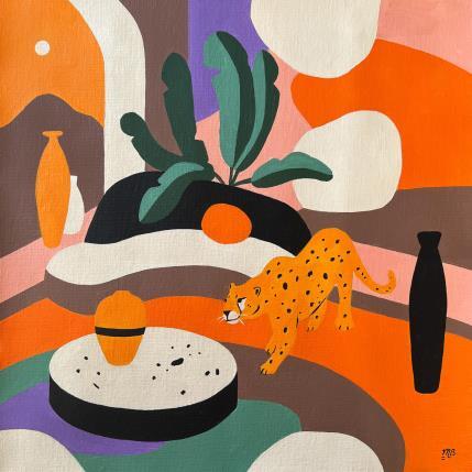 Peinture Bold Pursuits par Birsak Mariah | Tableau Figuratif Acrylique Animaux, Natures mortes, Scènes de vie