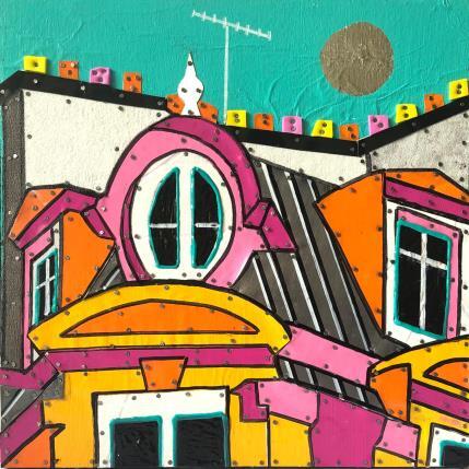 Peinture Le printemps est là par Lovisa | Tableau Pop-art Bois