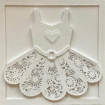 Peinture Tutu four  par Ryder Susan | Tableau Matiérisme Collage, Papier Minimaliste, Mode, Musique