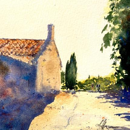 Peinture Promenade Rul par Jones Henry | Tableau Figuratif Aquarelle Paysages, Urbain