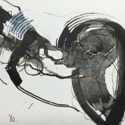 Peinture Le tourbillon par YO | Tableau Figuratif Encre Nu