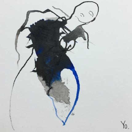 Peinture Comme je l'imagine par YO | Tableau Figuratif Encre Nu