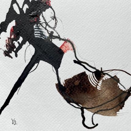 Peinture Notre équilibre par YO | Tableau Figuratif Encre Nu