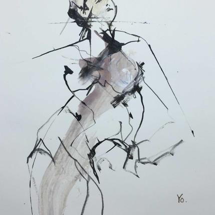 Peinture Fière de moi par YO | Tableau Figuratif Encre Nu