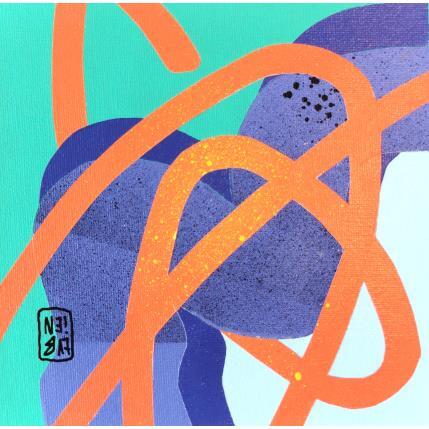 Peinture Purple hills par Neibaf | Tableau Abstrait Acrylique, Graffiti Paysages