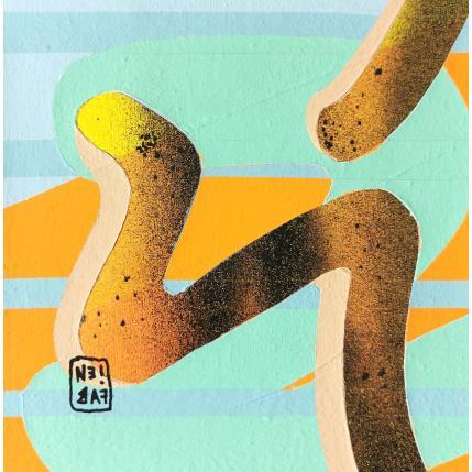 Peinture Worm par Neibaf | Tableau Abstrait Acrylique, Graffiti Paysages