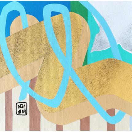 Peinture Ochre hills par Neibaf | Tableau Abstrait Acrylique, Graffiti Paysages