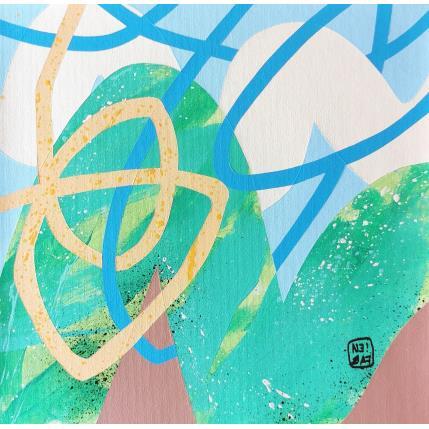 Peinture Forest fest par Neibaf | Tableau Abstrait Acrylique, Graffiti Paysages