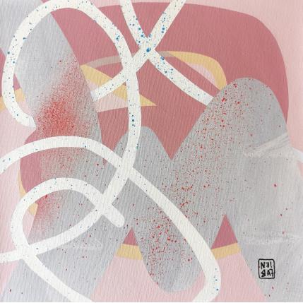 Peinture Pink river par Neibaf | Tableau Abstrait Acrylique, Graffiti Paysages