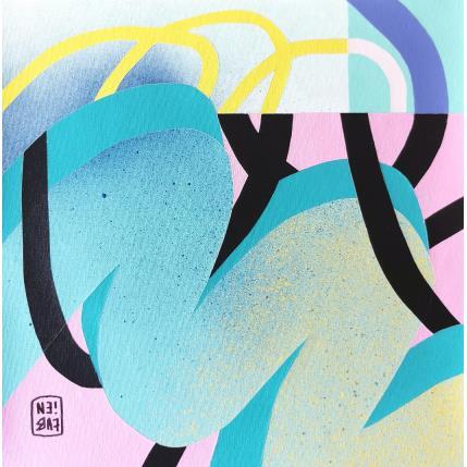 Peinture Vision  par Neibaf | Tableau Abstrait Acrylique, Graffiti Paysages