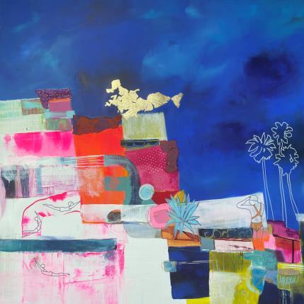 Painting Doux rêves by Lau Blou | Painting Abstract Acrylic