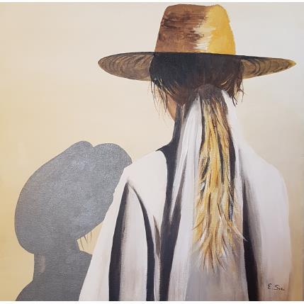 Peinture L'andalouse par Sie Evelyne | Tableau Figuratif Acrylique Scènes de vie