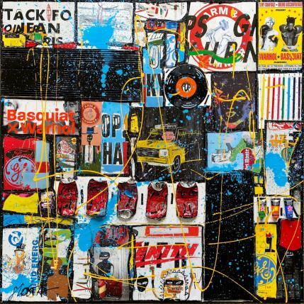 Peinture The Two Giants par Costa Sophie | Tableau Pop-art Acrylique, Collage, Posca Icones Pop