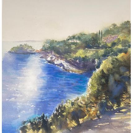 Peinture Contre Jour par Jones Henry | Tableau Figuratif Aquarelle Paysages, Urbain