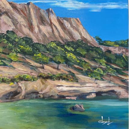 Peinture Calanque en Méditerranée par Degabriel Véronique | Tableau  Huile Marine
