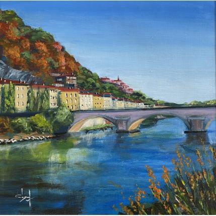 Peinture Vers le fort de la Bastille par Degabriel Véronique | Tableau  Huile