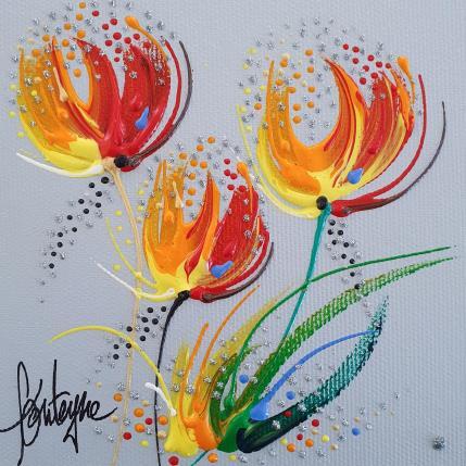 Peinture Trilogie amoureuse par Fonteyne David | Tableau Figuratif Acrylique Paysages