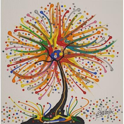 Peinture J'arrive par Fonteyne David | Tableau Figuratif Acrylique Paysages