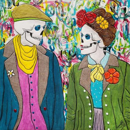 Painting Enamorado enamorada by Geiry | Painting Pop-art