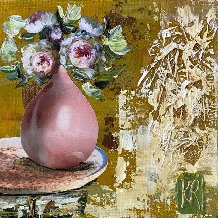 Pintura My favorite flowers por Romanelli Karine | Pintura Figurative Gluing Still-life