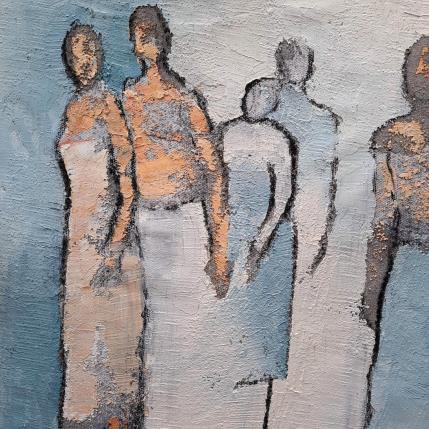 Painting Attente by Malfreyt Corinne | Painting Figurative Oil Life style, Nude