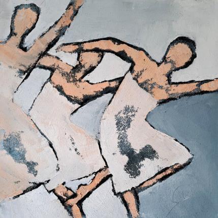 Peinture Extase blanche par Malfreyt Corinne | Tableau Figuratif Huile nu, scènes de vie