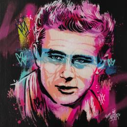 Painting James Dean by Sufyr | Painting Street art Acrylic, Graffiti Pop icons