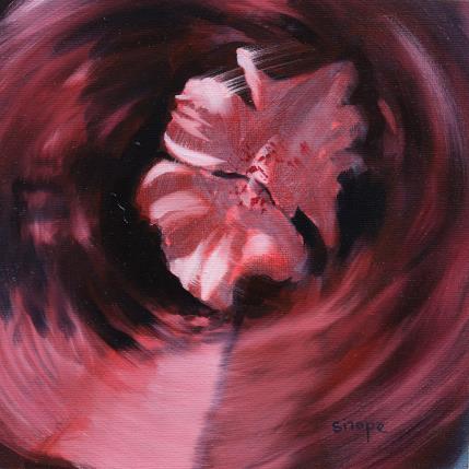 Peinture Parfum carmin par Sirope Rémy | Tableau Figuratif Huile Nature, Natures mortes