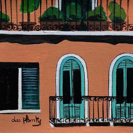 Peinture Façade terracotta par Du Planty Anne | Tableau Figuratif Acrylique Urbain