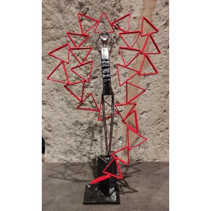 Sculpture Tense par AL Fer & Co | Sculpture Figuratif Métal Minimaliste