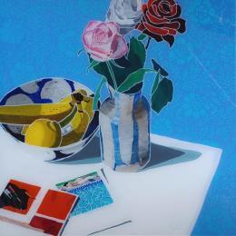 Peinture David à la piscine d'Arles par Auriol Philippe | Tableau Figuratif Acrylique, Plexiglas Natures mortes