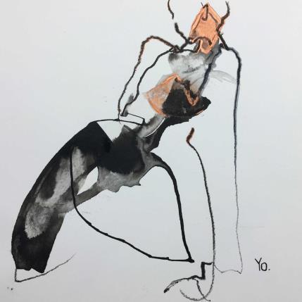 Peinture ton désir  par YO | Tableau Figuratif Encre Nu