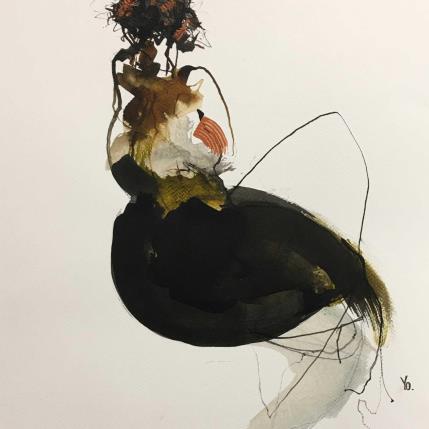 Peinture Un joli moment par YO | Tableau Figuratif Encre Nu