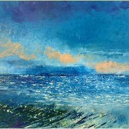 Painting Les herbes sauvages by Levesque Emmanuelle | Painting Figurative Oil Landscapes, Marine